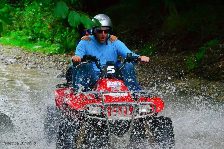 From Taormina: Off-Road ATV Tour Alcantara & Mount Etna - The ride back through forests, roads, and water