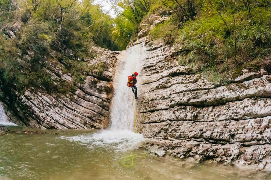 From Tignale, Lake Garda: Beginner-Friendly Canyoning Tour - Suiting up in neoprene