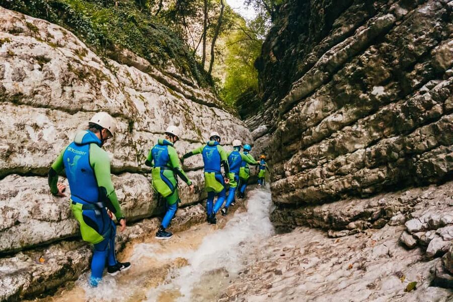 From Tignale, Lake Garda: Beginner-Friendly Canyoning Tour - The 30-minute walk into the canyon