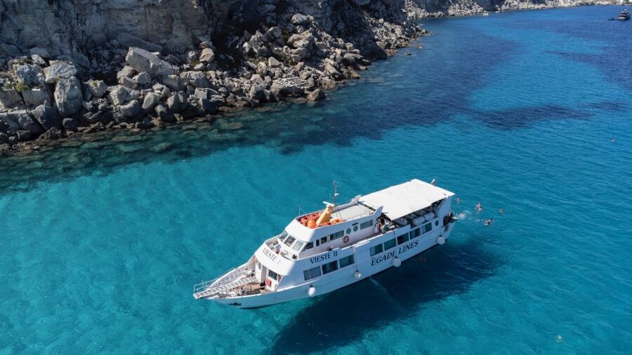 From Trapani: Day Cruise to Favignana & Levanzo with Lunch - A simple Sicilian lunch around 14:00