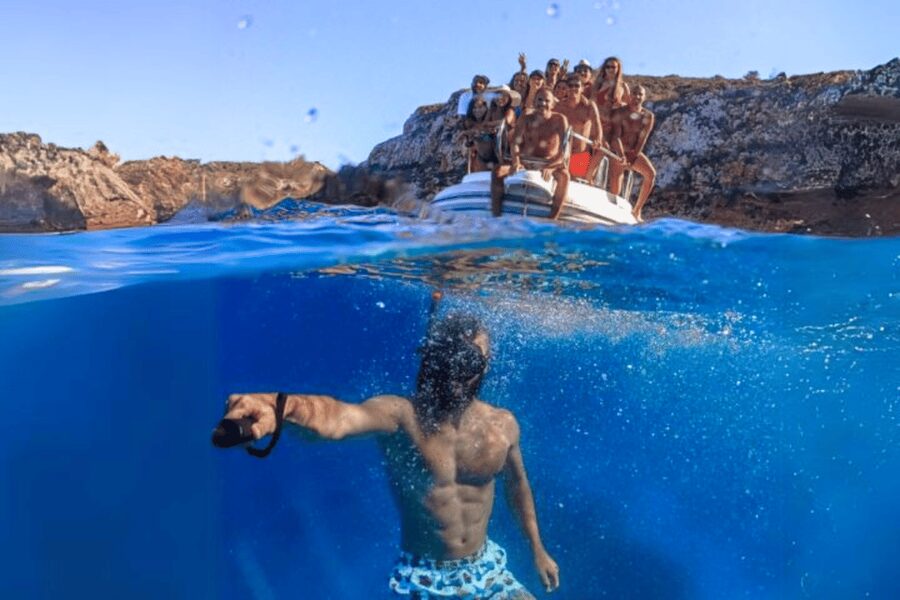 From Trapani: Favignana and Levanzo Egadi Island Day Cruise - Bue Marino Adds Fruit and Cliffs