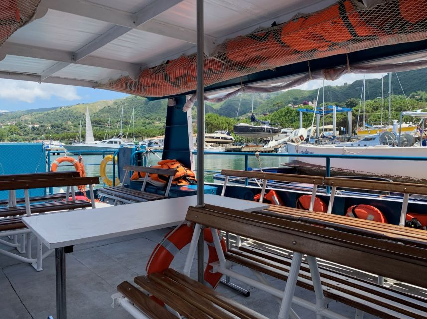 From Tropea: Capo Vaticano boat tour with snorkel & aperitif - Grotticelle Bay is the main event