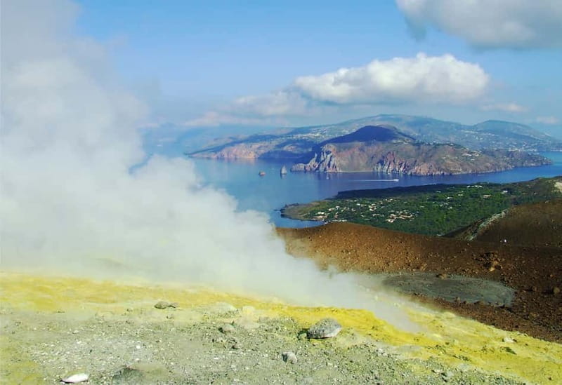 From Tropea: Vulcano, Lipari, Sciara Guided Day Tour - Vulcano from 10:15: steam, black sand, and a quiet crater