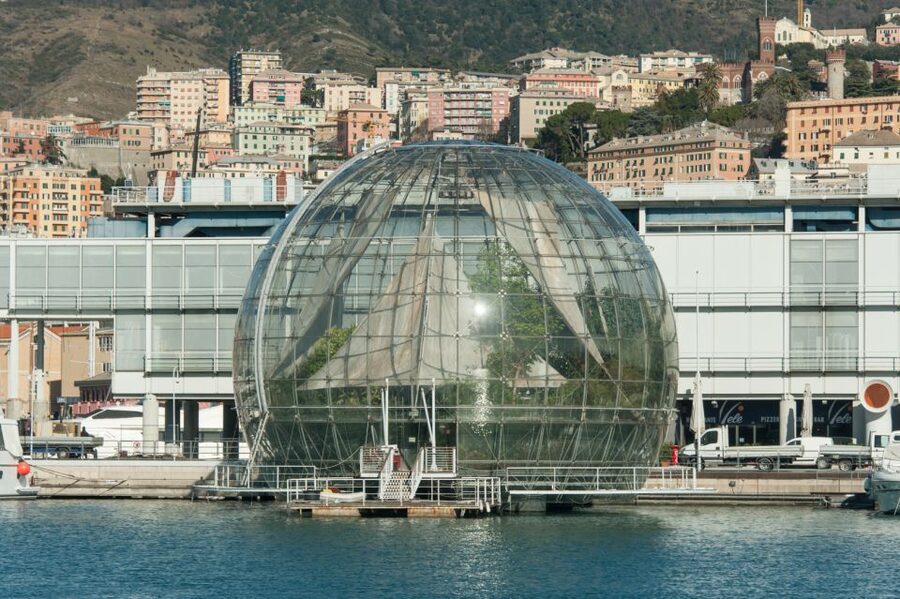 Genoa: Biosfera Entrance Ticket - Inside the steel-and-glass sphere