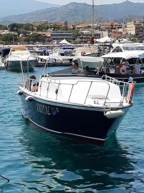 Giardini Naxos: Taormina & Isola Cruise Bella with Aperitif - Taormina from the Ionian Sea