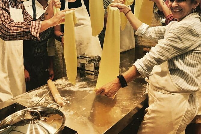 Hands-On Pasta Cooking Class in Florence with optional Pizza - Sauce, dessert, and the reward at the table