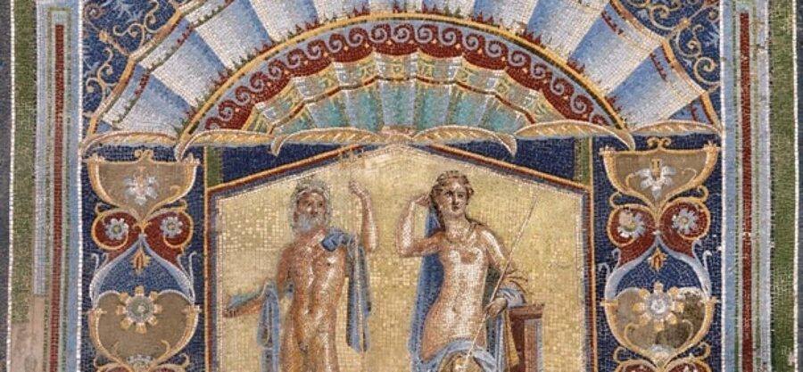 Herculaneum: Tickets & Tour with a Local Archaeologist - Neptune and Amphitrite, color preserved in place