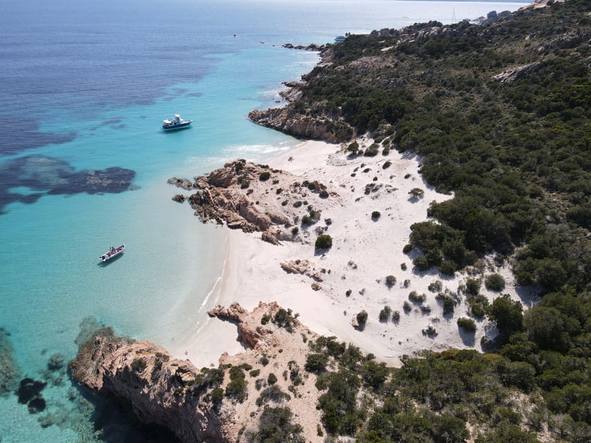 La Maddalena: Archipelago Boat Tour - Budelli and Spiaggia Rosa are seen from the boat