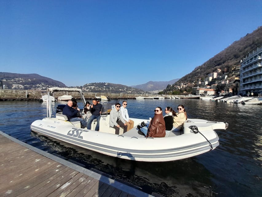 Lake Como: Shared Boat Tour with Prosecco Aperitif - Mosaic Park, Villa Versace, and the eastern shore
