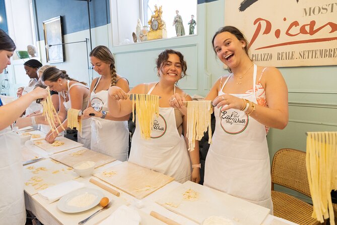 Learn to Make Pasta & Tiramisu with Wine and Limoncello Included - Rolling fresh fettuccine from scratch