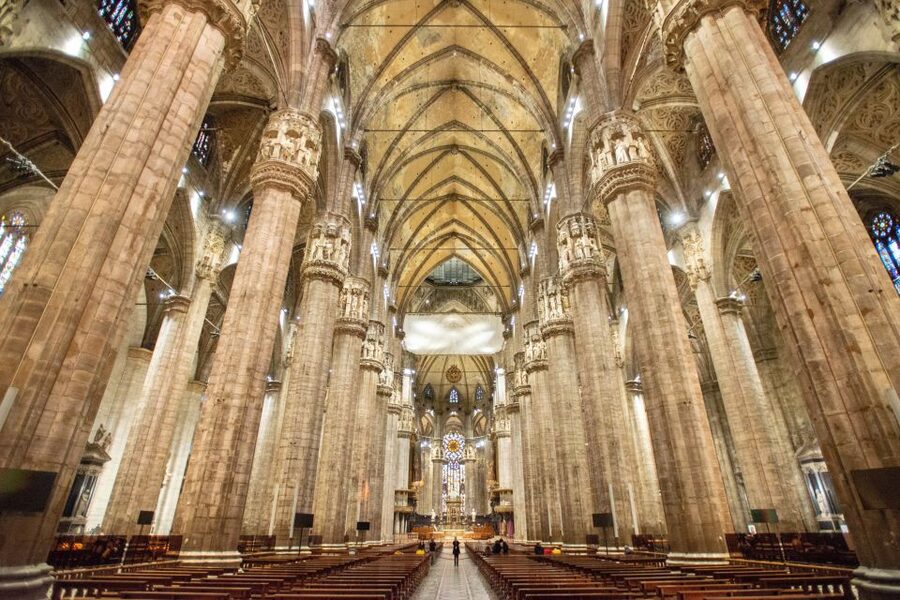 Milan: Fast-Track Milan Cathedral and Terraces Guided Tour - Inside the cathedral, look up and slow down
