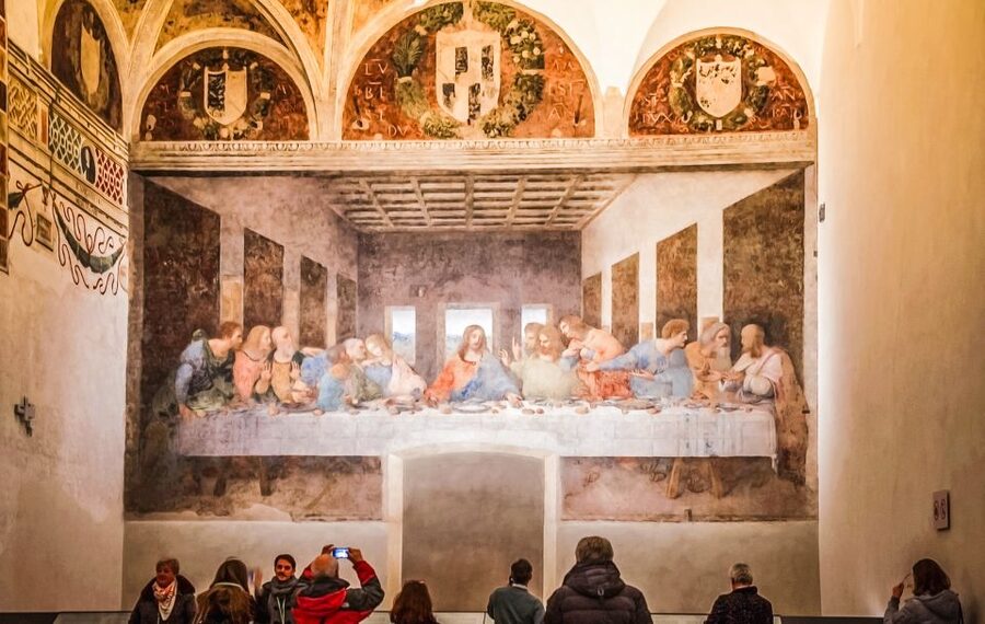 Milan: Guided Walking Tour & Last Supper Visit with Ticket - Inside the glass roof of the Galleria