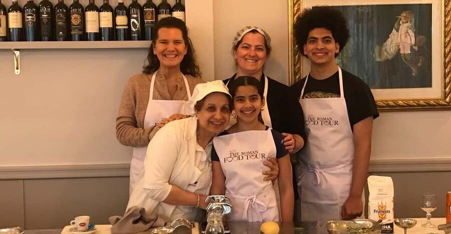 Milan: Pasta and Tiramisu Cooking Class with Wine - Sitting down to eat what you prepared
