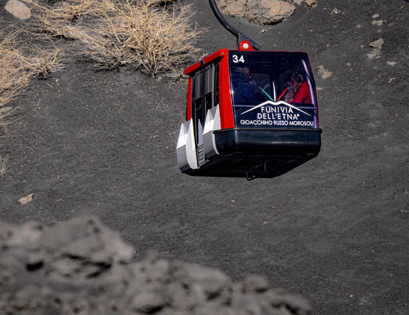 Mount Etna: Return Funivia dell'Etna Cable Car Ticket - Views from the cable car and the Ionian Coast