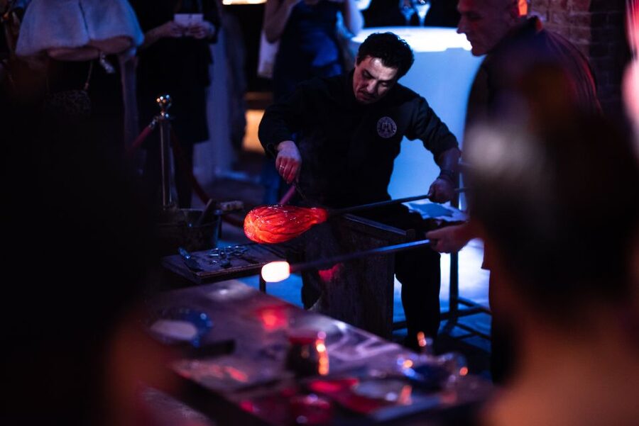 Murano: Glass Blowing Demonstration with Optional Drinks - The opening explanation and Murano glass background