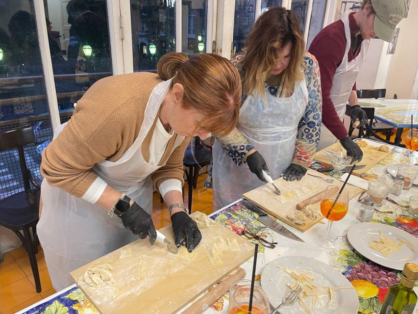 Naples: Pasta Cooking Class with Tiramisù and a Drink - What happens during the two-hour class