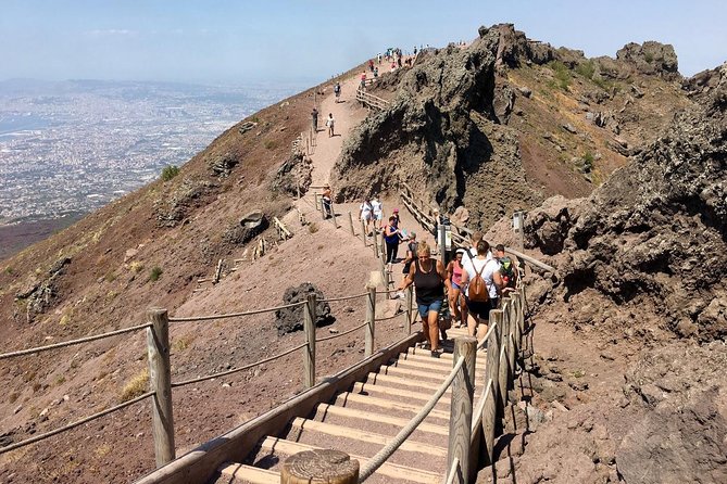 Naples: Pompeii & Mt Vesuvius All-Inclusive Small Group w/ Lunch - Mount Vesuvius and the uphill path