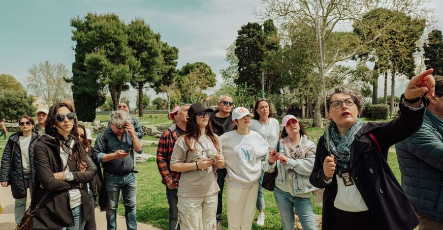 Paestum: Small-Group Tour with an Archaeologist and Tickets - Walking among Paestum’s three Greek temples