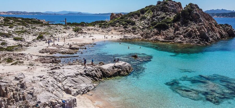 Palau: La Maddalena Archipelago and Caprera Island Boat Tour - Spargi and the white sand of Cala Corsara