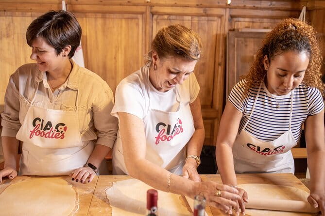 Pasta and Tiramisu Cooking Class with optional Local Market Tour - Kneading egg dough with flour