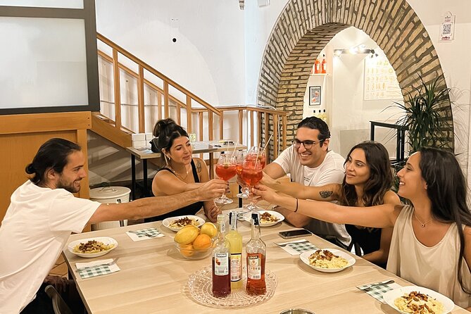 Pasta Cooking Class Near the Colosseum with 3 Spritz Cocktails - The opening Aperol spritz sets the tone