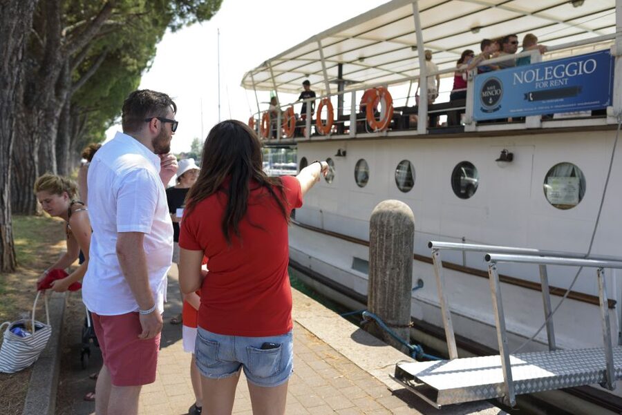 Peschiera: Half-Day Lake Garda Cruise with Lunch - What the southern lake looks like from the boat