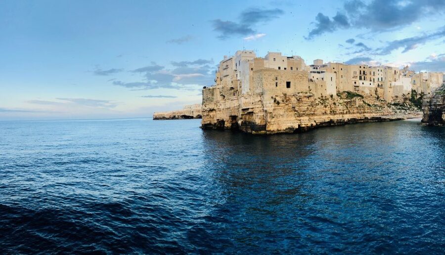 Polignano a Mare: Boat Trip, Swim & Cave with Aperitif - Lama Monachile Beach from the Adriatic