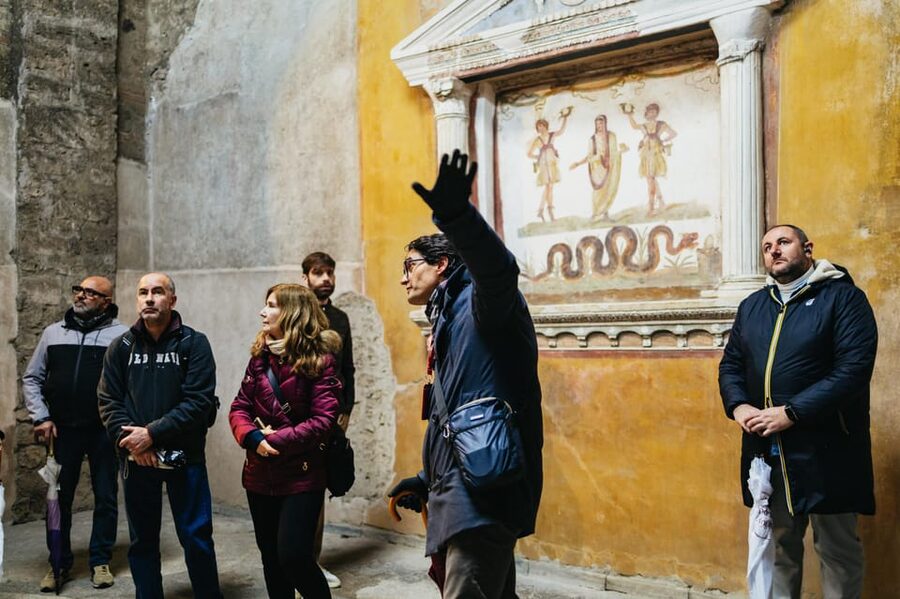 Pompeii: Afternoon to Sunset Guided Tour with Ticket - The Forum and Basilica explain public Pompeii
