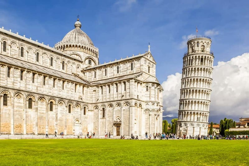 Reserved Entrance to Leaning Tower of Pisa & Cathedral - Looking across Pisa from the bell chamber