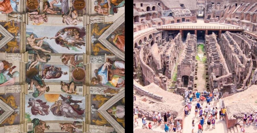 Rome: 1 Day Vatican & Colosseum Tour - Starting at the Colosseum and ancient Rome