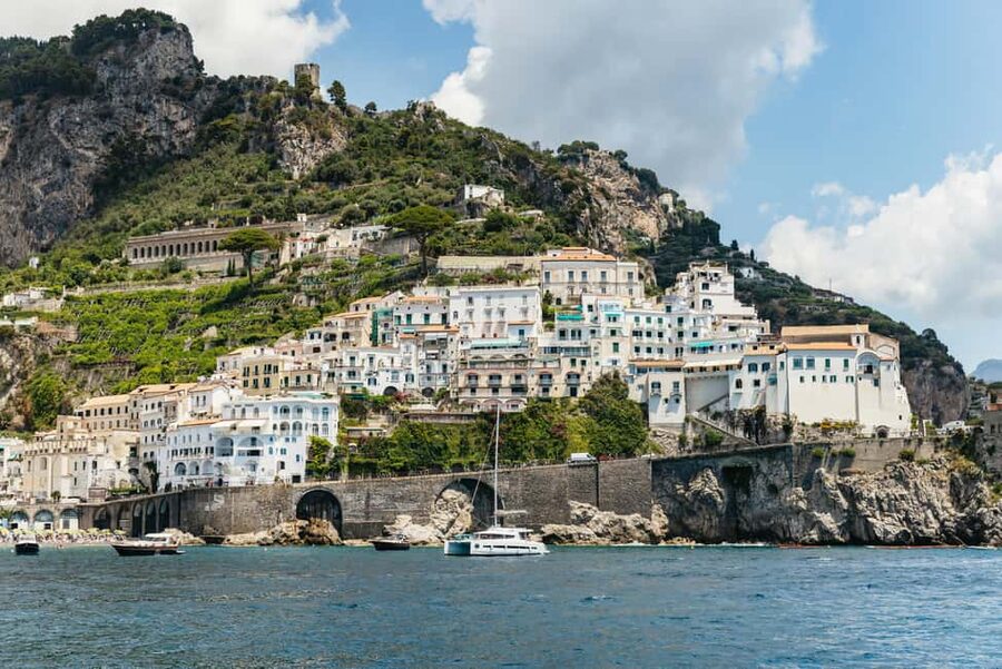 Rome: Amalfi Coast & Positano Day Trip with Coastal Cruise - Amalfi combines a small town with a remarkable cathedral