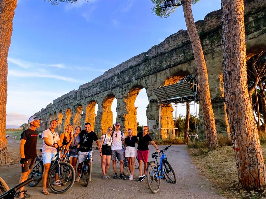 Rome: Appian Way & Catacomb Sunset E-bike Tour with Aperitif - Key points to know before you book