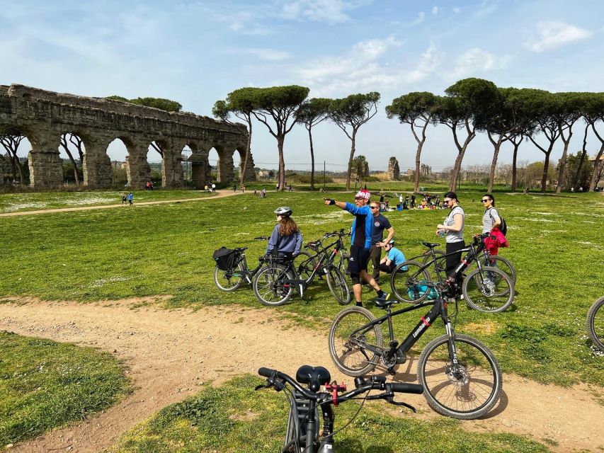 Rome: Appian Way E-Bike Tour Catacombs, Aqueducts & Picnic - Underground at the Catacombs of St. Callixtus or St. Sebastian