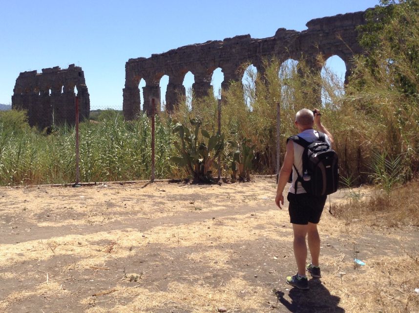 Rome: Appian Way E-Bike Tour Catacombs, Aqueducts & Picnic - Riding Through the Aqueducts Park