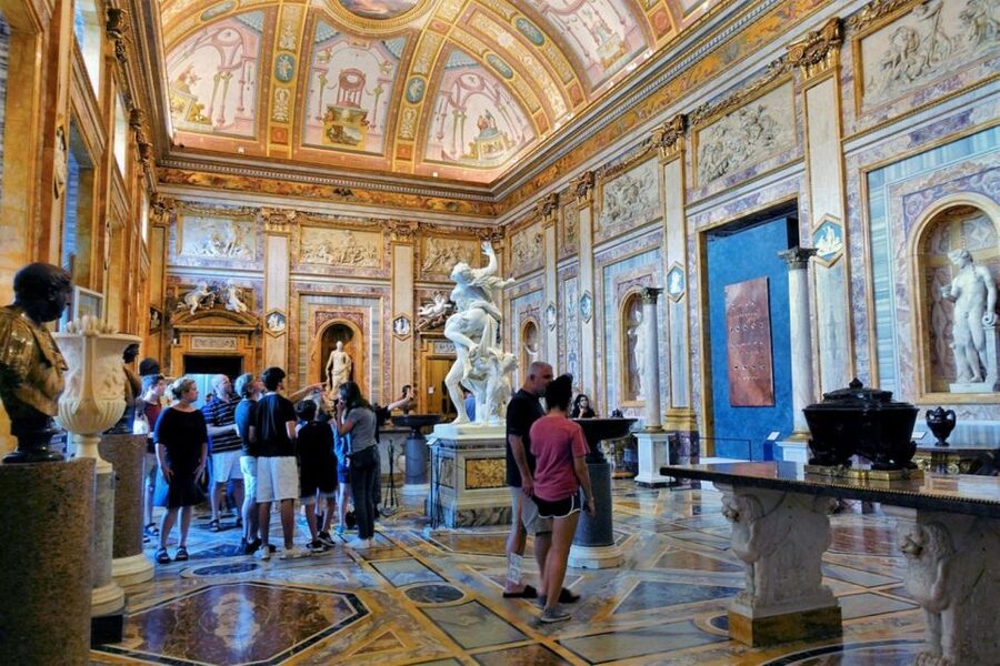 Rome: Borghese Gallery Small Group Guided Tour - Frescoes, ceilings, and the villa itself