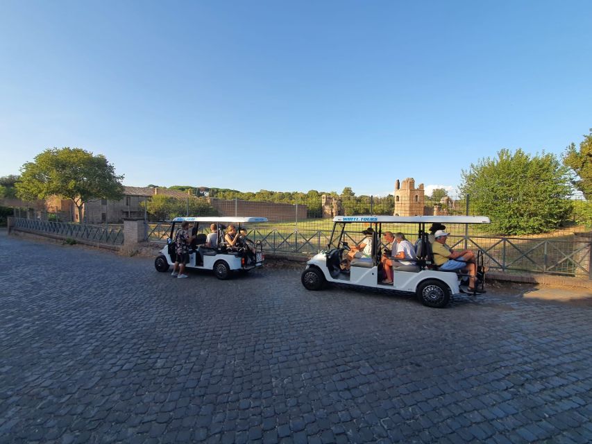 Rome: Catacombs and Appian Way Golf Cart Small-Group Tour - Meeting near Termini, then heading toward ancient Rome