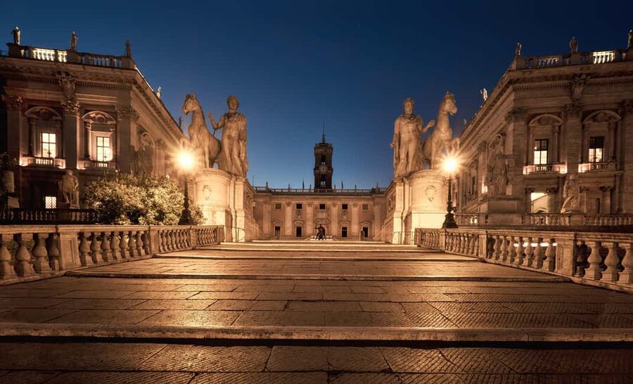 Rome: City Golf Cart at Night Tour - Piazza del Popolo keeps the route moving
