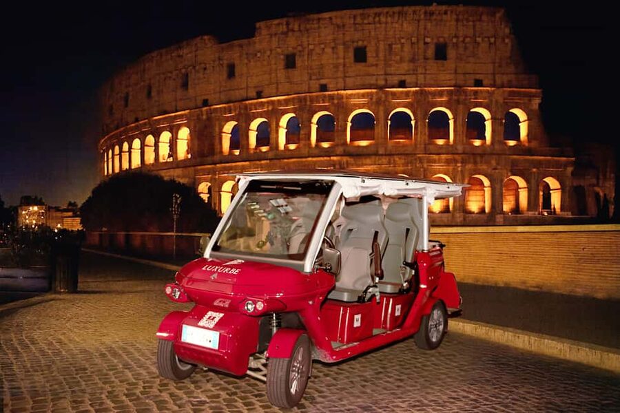 Rome: City Golf Cart at Night Tour - Piazza del Campidoglio gives history a grand setting