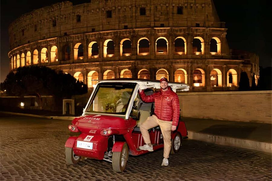 Rome: City Golf Cart at Night Tour - Piazza di Spagna and Trevi Fountain begin the evening