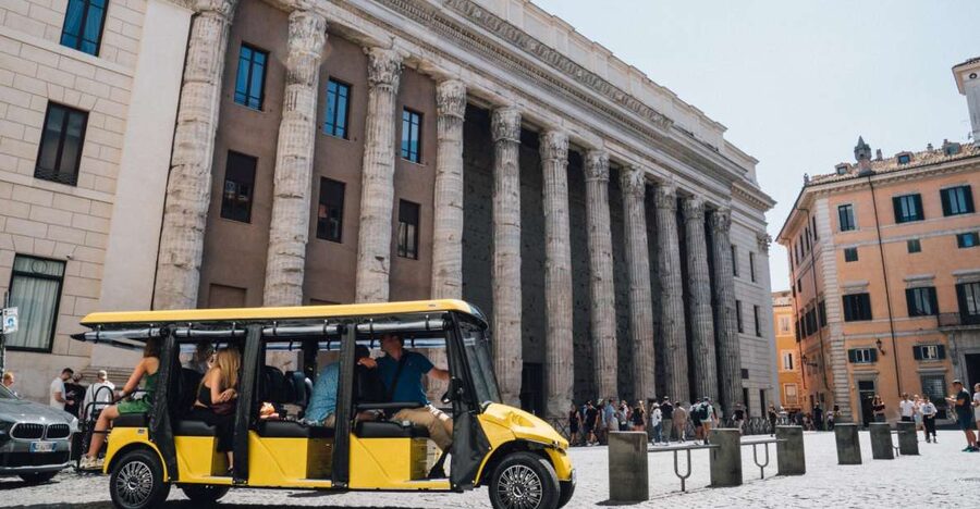 Rome: City Highlights Golf Cart Tour with Local Guide - The Colosseum from the outside