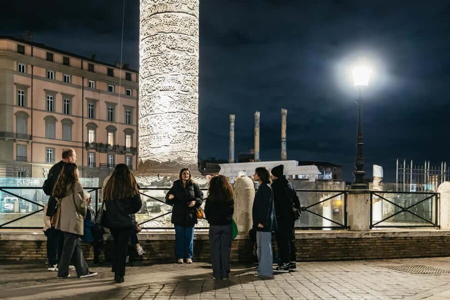 Rome: City Highlights Moonlight Walking Tour - Piazza Venezia puts modern Italy beside ancient Rome