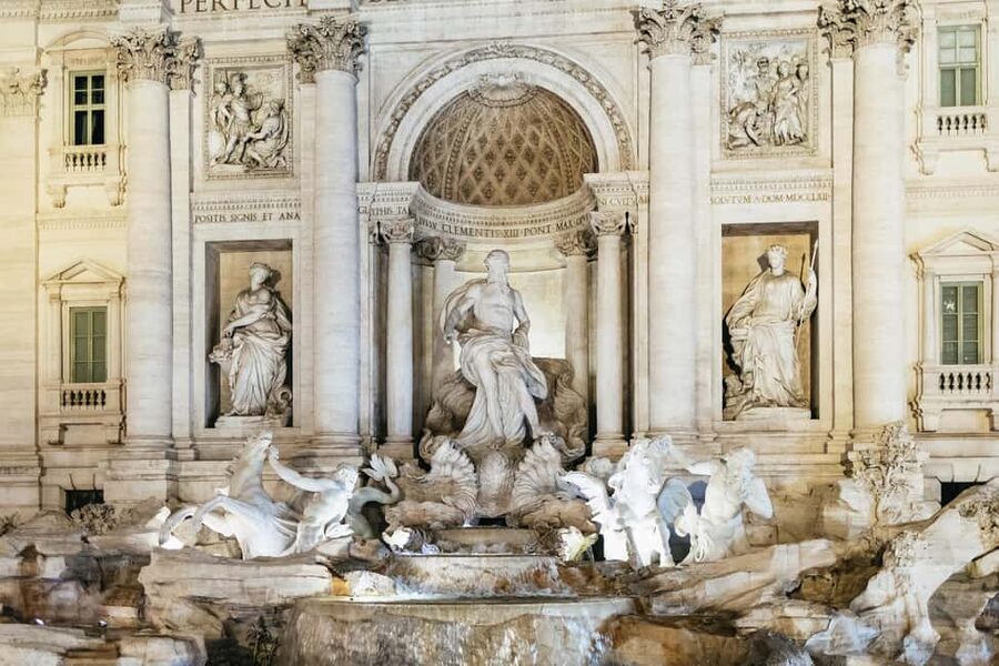 Rome: City Highlights Moonlight Walking Tour - Trajan’s Column leads into the imperial forums
