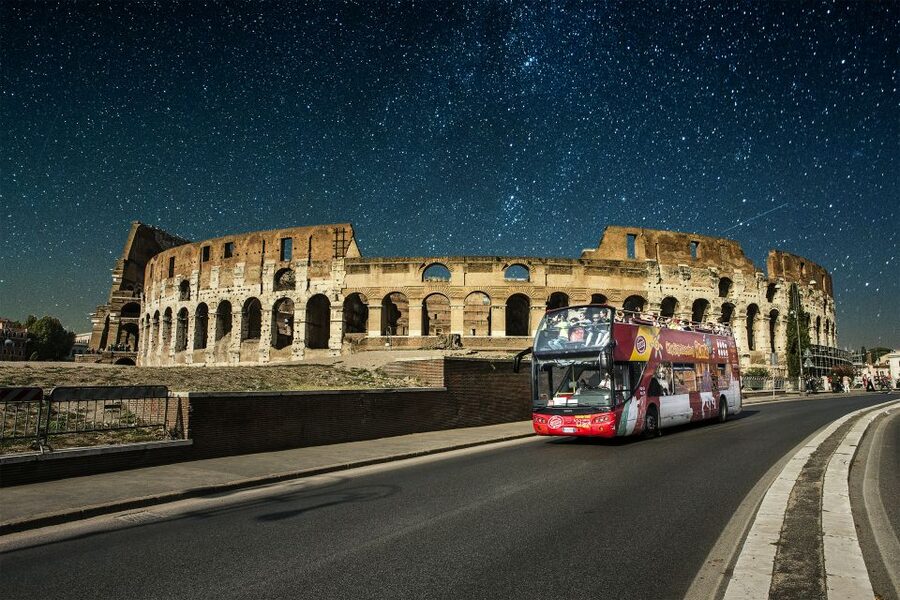 Rome: City Highlights Open-Top Bus Night Tour - St. John Lateran adds a quieter stop on the route