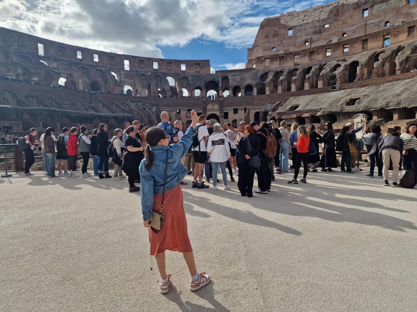 Rome: Colosseum Arena Access and Ancient Rome Guided Tour - Heat, rain, and the three-hour walking load