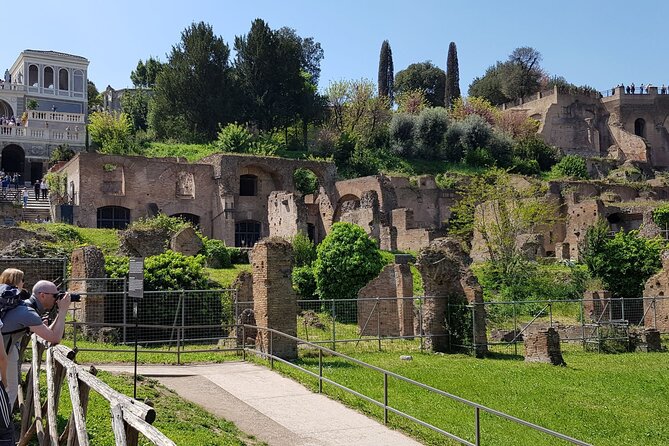 Rome: Colosseum, Palatine Hill and Roman Forum Guided Tour - Walking down into the Roman Forum