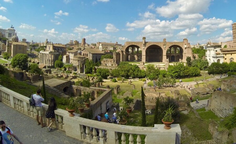 Rome: Colosseum, Roman Forum, and Palatine Hill Tour - Palatine Hill and the views across Rome
