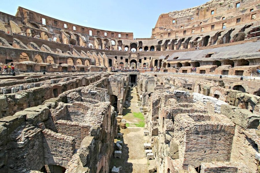 Rome: Colosseum Underground, Arena & Forum Tour - Entering the Colosseum with a guide