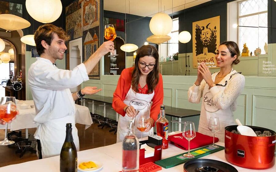 Rome: Enjoy Spritz and Pasta Making in Piazza Navona - Making Fettuccine and Maltagliati by hand