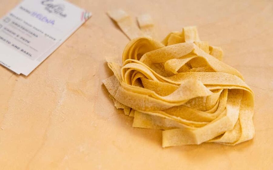 Rome: Enjoy Spritz and Pasta Making in Piazza Navona - Your homemade pasta with pesto and tomato sauce