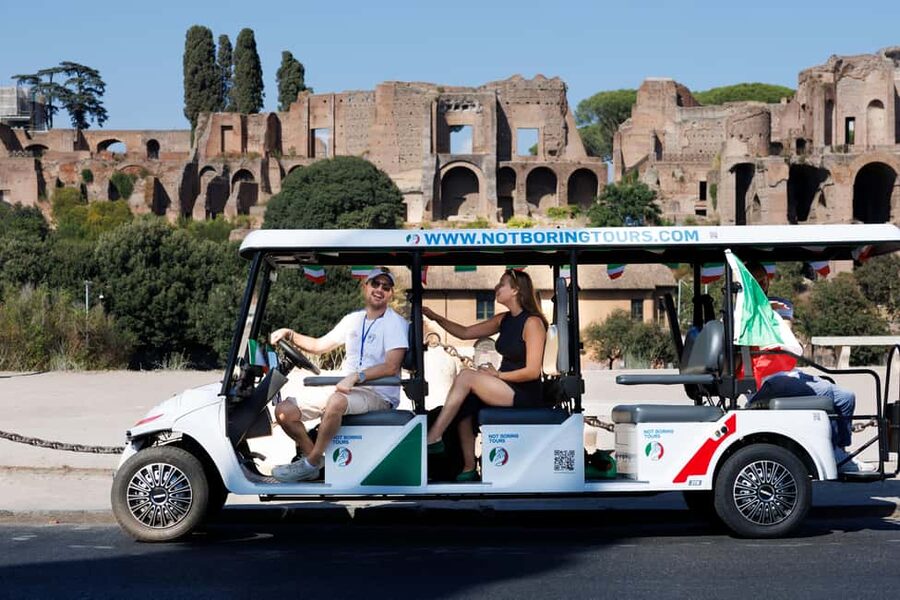 Rome: Fun Golf Cart Tour with Music and Gelato - San Pietro in Vincoli and the quieter side of Rome